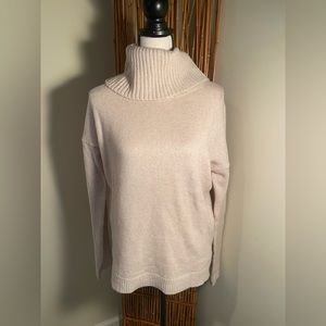 NWT cream turtleneck sweater